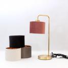 TNL - METAL & VELVET FABRIC TABLE LAMP TNL1008GR (2)