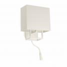 FARO - VESPER White wall lamp with LED reader Ref.29982