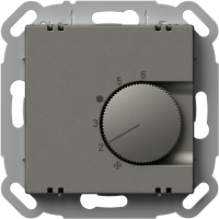 TEM - Heating thermostat 5-30°C 230V max 4A color Titanium Logiq EQ35TIXO