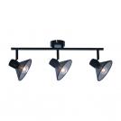 ACA LIGHTING - Wall luminaire   TNK2833SB   WALL MOUNTED 3ΧΕ14 PALOMA BLACK METAL 53X13X19CM 