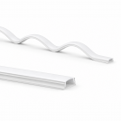 ACA LIGHTING - Гъвкав профил WHIP бял с опалов капак P114NU100MW