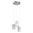 ELMARK - INES CHANDLIER 3XE14 WHITE/CHROME - 955INES3