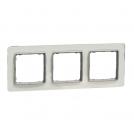 SCHNEIDER ELECTRIC - SDD360803 Sedna Elements - horizontal 3-gang frame - clear glass