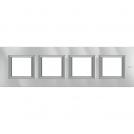 BTICINO - HA4802M4HHC rectangular cover plate 4х2modules - Monochrome tech - metal