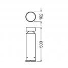 OSRAM - LEDVANCE OUTDOOR LED BOLLARD 500 POLE 6 W 3000 K SST (1)
