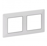 LEGRAND - Двойна рамка Valena Life 754032 бяла с хром