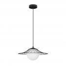 NOVA LUCE - Пендел  Ø36, В:115 см.    9620126   FLY ⚡ LED E27 ⚡ 1х12W ⚡ 100–240V ⚡ IP20 ✴ Матово черен/Бял 