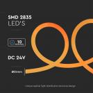 V-TAC - SKU: 6873 VT-551 12W/M NEON FLEX AMBER 24V 10M ROLL (2)