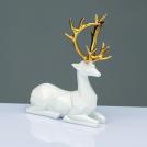 ACA LIGHTING - X1584614 DECORATIVE RESIN REINDEER WHITE 20cm