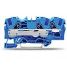 WAGO - In-line terminal BLUE 6mm2 3P SCREWLESS TOPJOB® S  2006-1304
