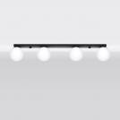 SOLLUX - Плафон YOLI 4 черен SL.1154 G9, 4x12W LED