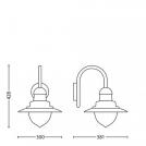 PHILIPS - Градинска лампа Raindrop 60W, E27 01652.30.PN (1)
