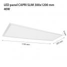2R - LED panel CAPRI SLIM 300x1200x8 40W 4000K