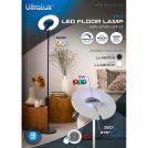 ULTRALUX - LED floor lamp CCT+RGB with remote control, dimmable, black, 40W+8W, IP20 LL48RCB (5)