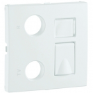 EFAPEL - Face plate for RTV - RJ45 / RTV - RJ45 multimedia outlets WHITE 90774 TBR LOGUS 90