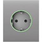AJAX - Smart Schuko central socket faceplate, fog, CenterCover 59974.162.FG