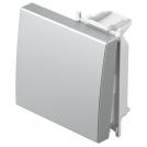 TEM - TM12ES Face plate switch/button 2M, color Silver matt, Modul