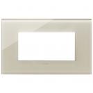 VIMAR - 22654.72 - Plate 4M glass Canvas white