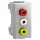 SCHNEIDER ELECTRIC - MGU3.431.30 Unica 3 RCA излаза, женски алуминий 1m