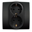 ELMARK - 193371S - GERMAN TYPE DOUBLE SOCKET WITH SCREW ANTHRACITE CITY 