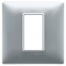 VIMAR - 14641.20 - Plate 1M techn. matt silver