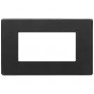 VIMAR - 22654.23 - Plate 4M leather Black Forest