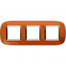 BTICINO - HB4802/3DR Elliptical cover plate 3х2modules - orange liquid 