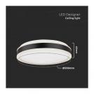 V-TAC - 18W LED Designer Ceiling Light Round Black 4000K Dimmable SKU: 6986 (1)