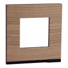 SCHNEIDER ELECTRIC - NU600284 New Unica - cover frame - 1 gang - 1 x 2 modules - oak