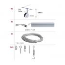 PAULMANN - Въжена осветителна система (комплект) 94457 CorDuo LED cable system ClearLED basic set✴5x150lm⚡5x4W⚡2700K~230/12V✴Черен/Хром (5)
