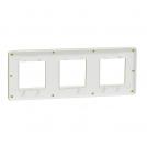 SCHNEIDER ELECTRIC - NU280659 cover frame - 3 gangs - 3 x 2 modules - gold/ white coarse surface (2)