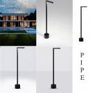 NOVA LUCE - Градински стълб Д:1.5, Ш:11, В:65.5 см.   9060263  PIPE ⚡ LED 5W ⚡ 188Lm ⚡ 3000К ⚡ 220-240V ⚡ IP65 ✴ Пясъчно черен