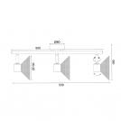 ACA LIGHTING - Wall luminaire TNK2833SW WALL MOUNTED 3ΧΕ14 PALOMA WHITE METAL 53X13X19CM (1)