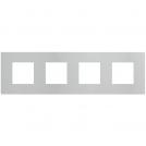 BTICINO - cover plate 2+2+2+2 modules White Mica Light Now YA4802M4WM