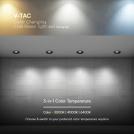 V-TAC - 12W LED Луна Bridgelux със смяна на цветната топлина  Черен Ринг + Черна Основа SKU: 23671 (6)
