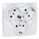 ATRA - Contact triple Classic 9 white 5309 16A 250V