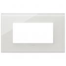 VIMAR - 22654.71 - Plate 4M glass milky white