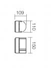 SMARTER - аплик FOCUS 9811 GU10, 1 x max. 28W, IP44 (1)