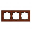 PANASONIC - 3gang Frame Wooden Cherry Karre plus WKTF08033WK