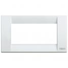 VIMAR - 16734.01 - Classica plate 4M metal white 