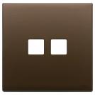 VIMAR - Рамка двойна тъмен бронз 2Mx2 Flat brushed dark bronze - 22682.2.12