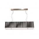 ACA LIGHTING - Pendant lamp  220x1000xH1020mm.  4P1000BK  CLAVIOUS ⚡ E27 ⚡ 4X60W ✴ Black