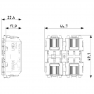 VIMAR - 1P NO 24V 4-button device 2M 30406 (2)