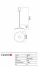 REDO GROUP - Пендел KAI 01-1406  SUSP LED 7W D340 GUNMETAL BLACK (1)