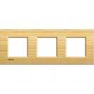 BTICINO - LNA4802M3LBA Square cover plate 3х2modules -bamboo wood