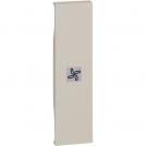 BTICINO - KM01RN Lightable covers with fan symbol - 1 module, Sand