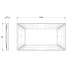 VIMAR - 14654.71 - Plana Рамка 4М италиански стандарт Metallized silver (1)