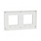 SCHNEIDER ELECTRIC - NU600480 cover frame - 2 gangs - 2 x 2 modules - aluminium (1)