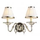 INTERIORS 1900 - Аплик   TILBURG nickel  twin 63724  E14, 2x40W