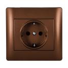 ELMARK - 11216 - GERMAN TYPE SOCKET COFFEE METALLIC
